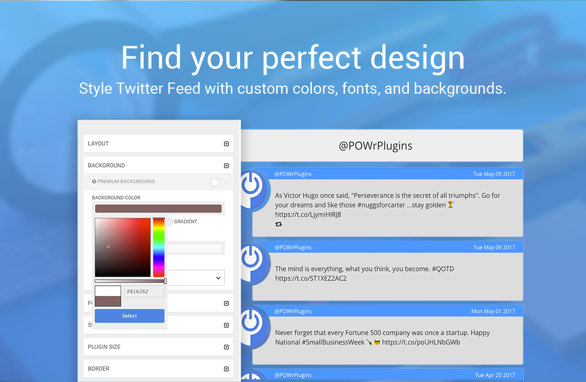 Twitter Feed Screenshot