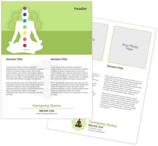 yoga meditation flyers