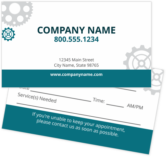 Appointment Cards Design Templates