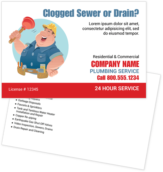 Construction Services Postcard Templates