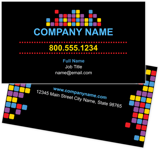 Square Business Cards Design Templates