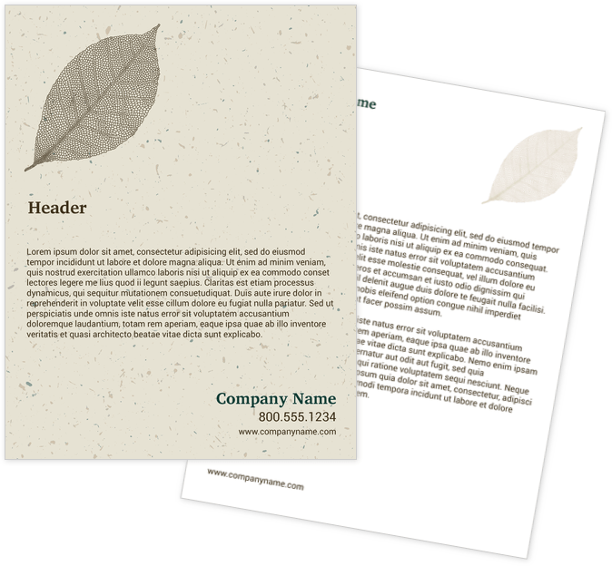 dried leaves postcards