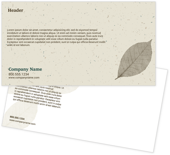 dried leaves postcards