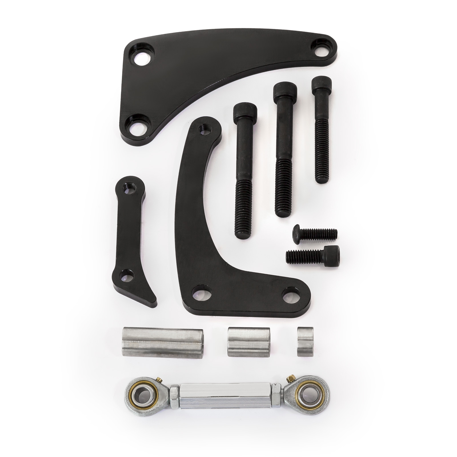 Speedmaster® PCE232.1030.02 Chevy SBC 350 Short Water Pump Swp Aluminum Alternator Bracket Kit Black