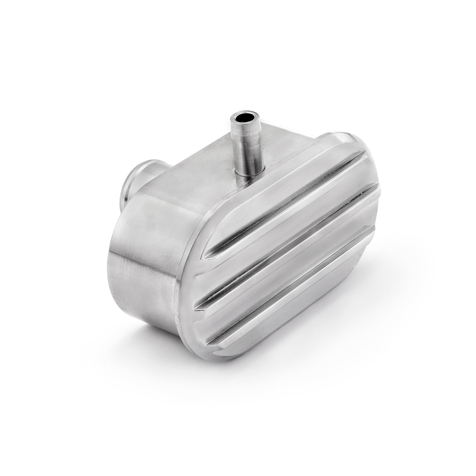 Classic Finned Valve Cover Aluminum Breather Cap, 1" Grommet & PCV Vent Tube