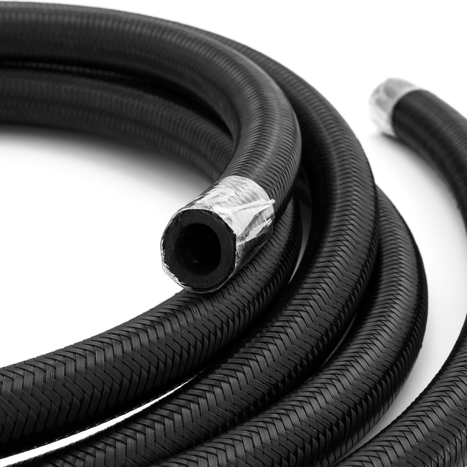 Speedmaster® PCE339.1021 -10 AN 9/16" Black Nylon Fuel Oil Braided Hose Line - 4m / 13ft