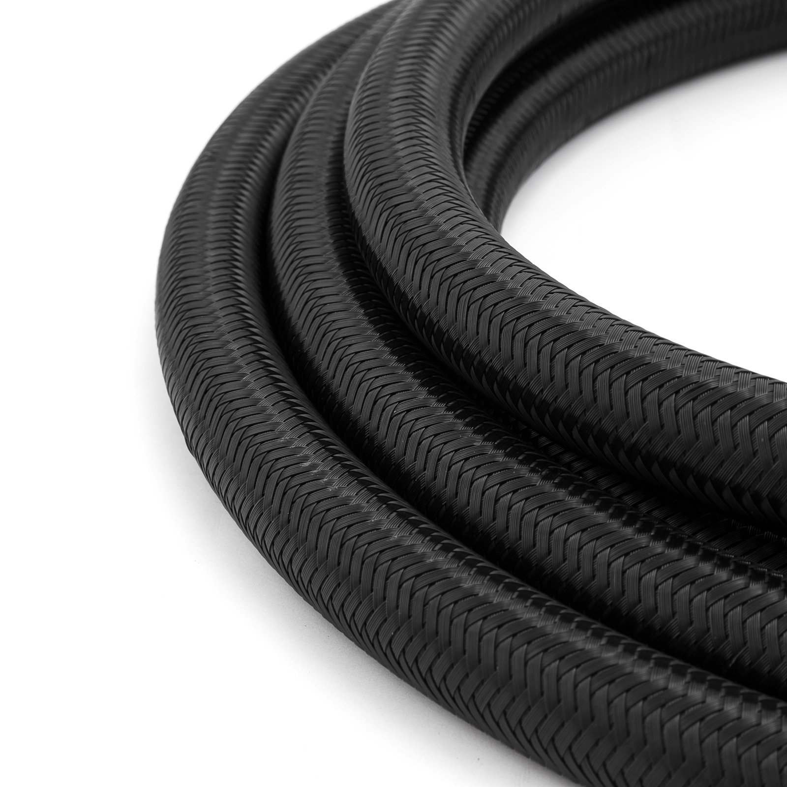 Speedmaster® PCE339.1021 -10 AN 9/16" Black Nylon Fuel Oil Braided Hose Line - 4m / 13ft