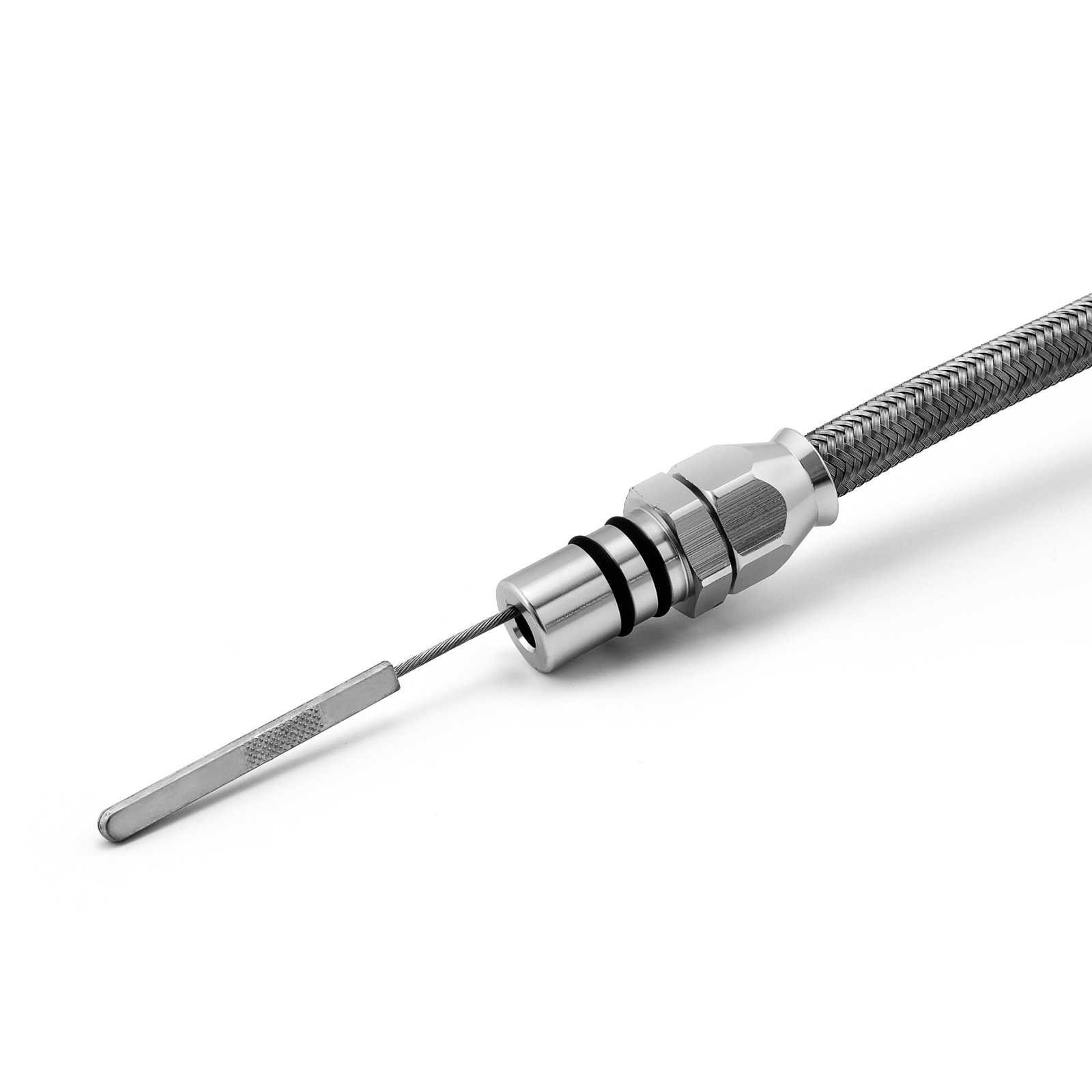 Speedmaster® PCE495.1018 Ford 429 460 C6 Braided Flexible Bell Housing Mount Transmission Dipstick