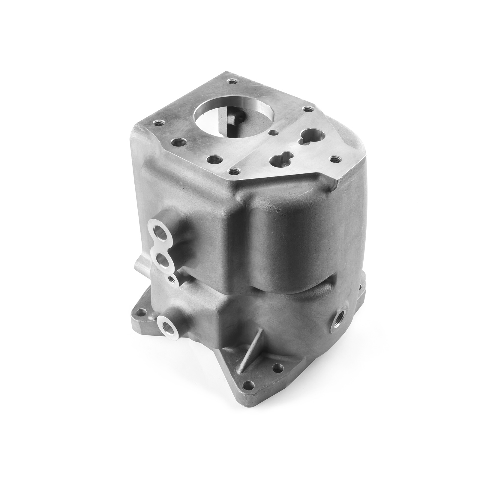 Speedmaster® PCE659.1004 Ford Mustang Falcon Toploader 8-Hole Main Case Aluminum 1964-1970