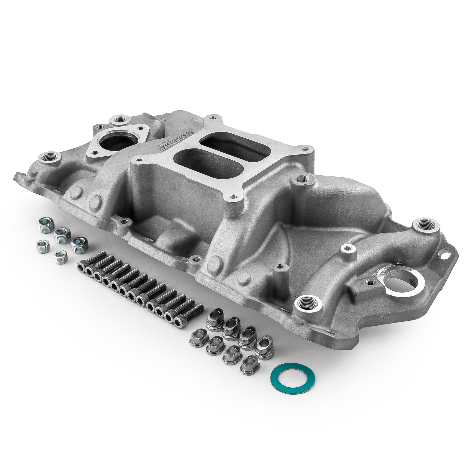 Speedmaster® 1-147-079 Chevy SBC 350 1957-95 (Non EGR) LowRise+ Aluminum Intake Manifold [Satin]