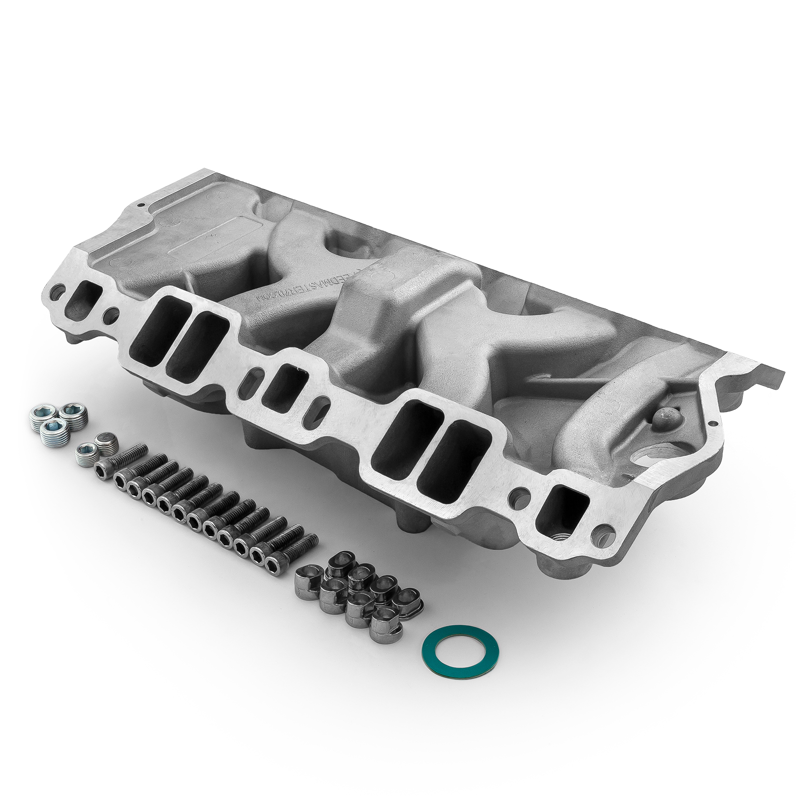 Speedmaster® 1-147-079 Chevy SBC 350 1957-95 (Non EGR) LowRise+ Aluminum Intake Manifold [Satin]