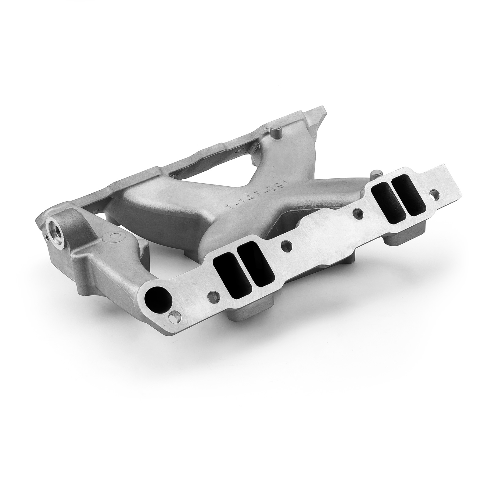 Speedmaster® 1-147-091 Pontiac 326 350 389 400 421 428 455 HiRise Aluminum Intake Manifold [Satin]