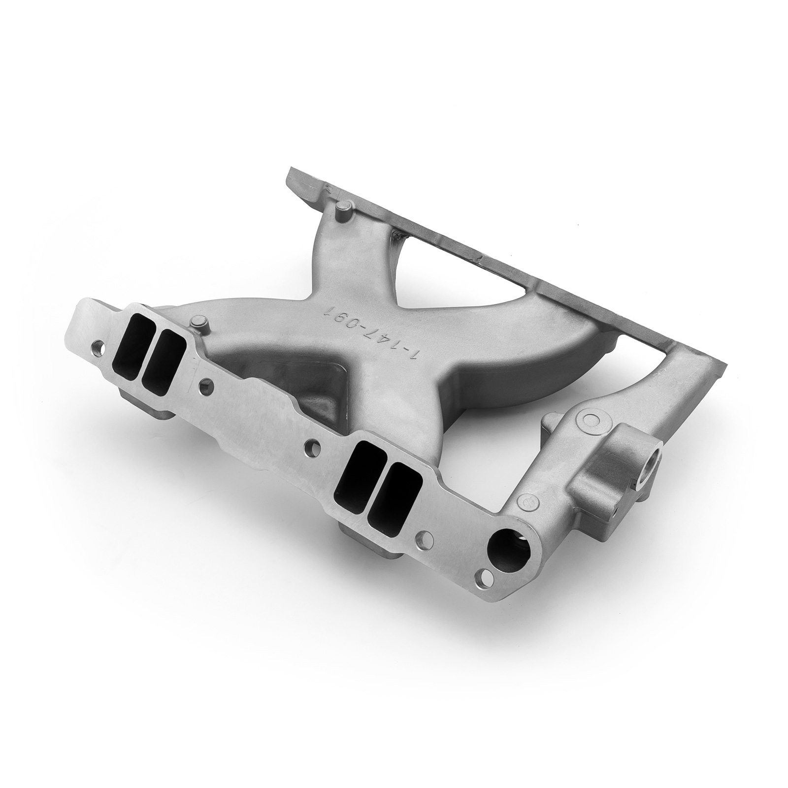 Speedmaster® 1-147-091 Pontiac 326 350 389 400 421 428 455 HiRise Aluminum Intake Manifold [Satin]