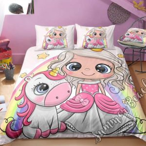 unicorn princess bedding
