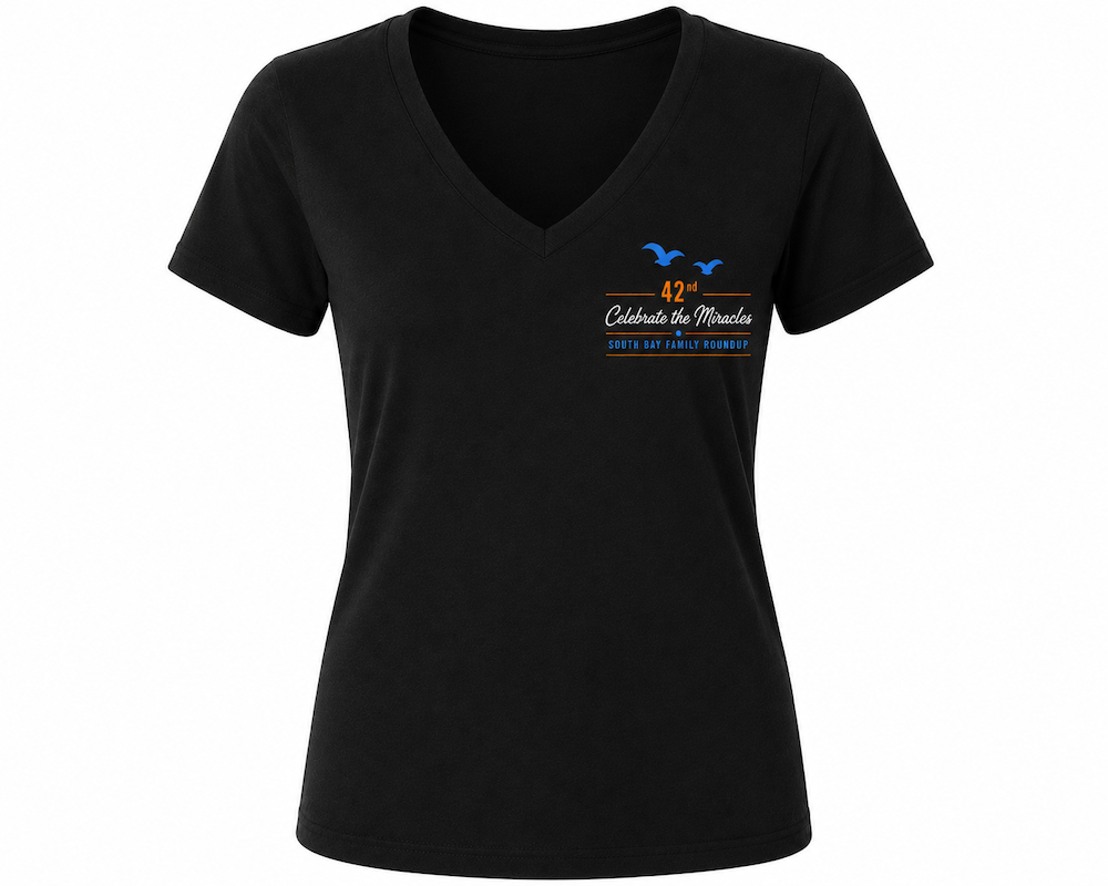 2026 Womens V-Neck(Black)