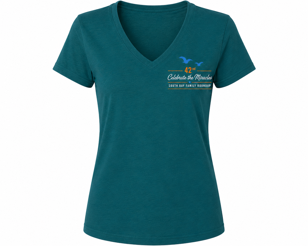 2026 Womens V-Neck(Teal)