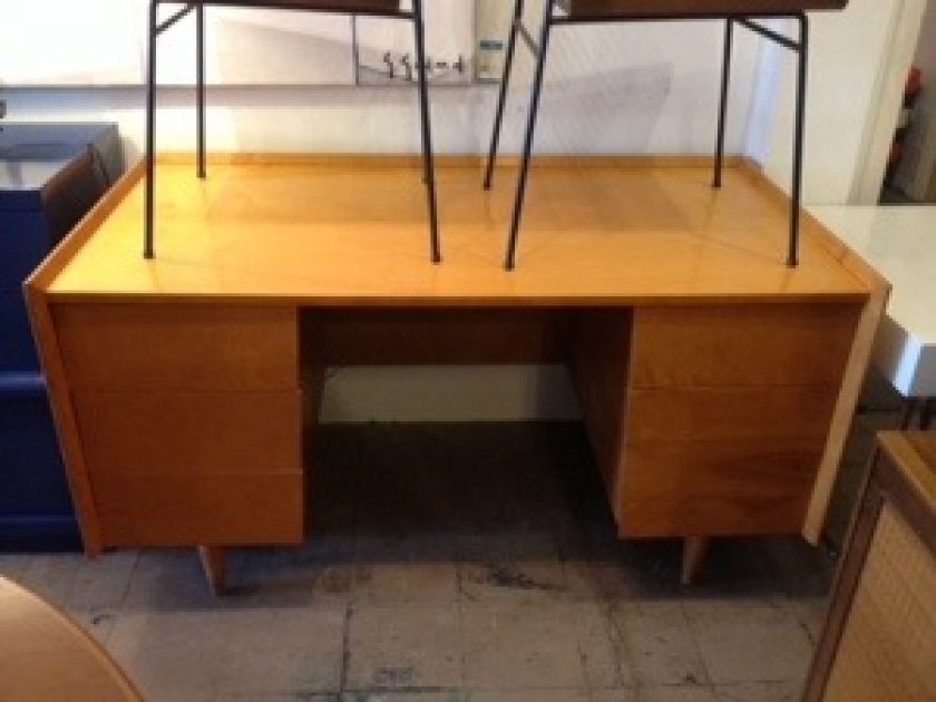 Jens Risom Bleach Wood Desk