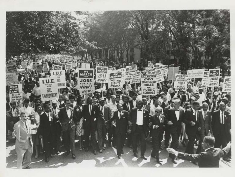 March on Washington for Jobs and Freedom, Martin Luther King, Jr. and Rabbi Joachim Prinz, 1963