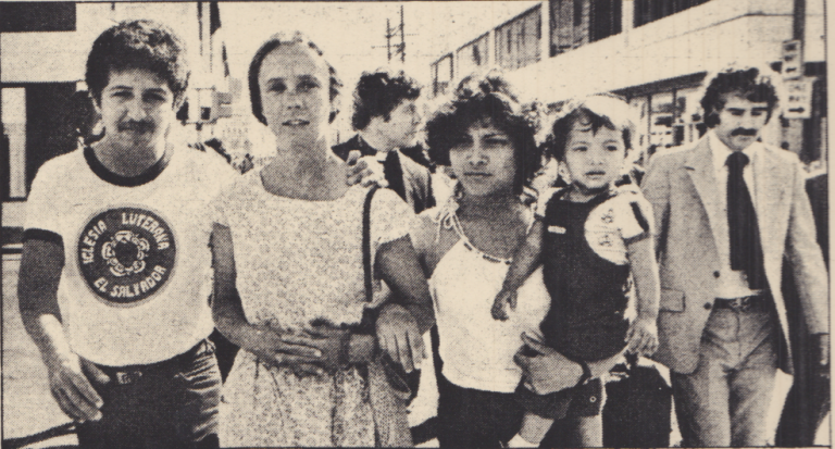 Left to right: Valle, Merkt, Galen-Sanchez, her daughter, and Sheehan