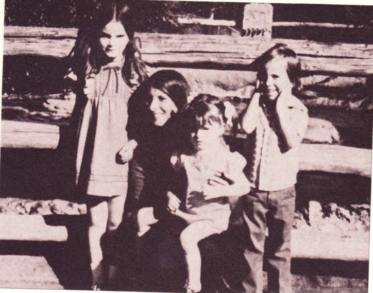 Karen with her family.