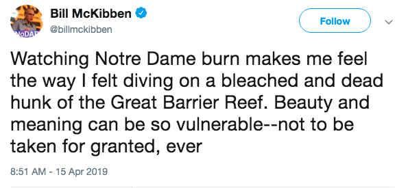 Bill Mckibben Tweet