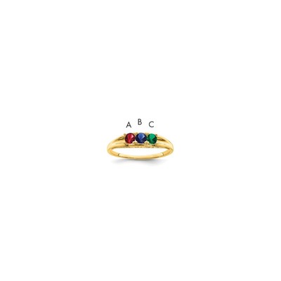 14k Synthetic Family Jewelry Ring