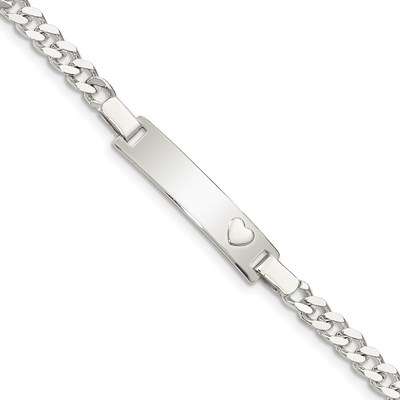 Sterling Silver Baby ID Bracelet