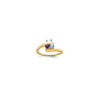 14k Synthetic Family Jewelry Ring