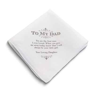 Lillian Rose TO MY DAD with Sentiment Cotton Hankie