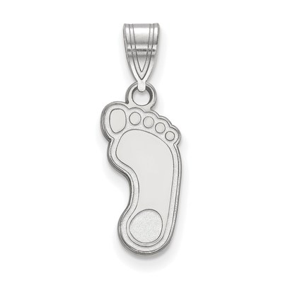10k White Gold LogoArt University of North Carolina Tar Heel Medium Pendant