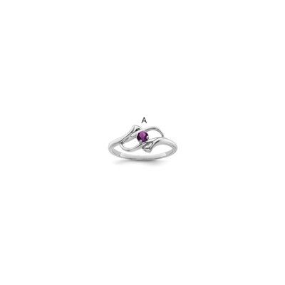 Sterling Silver Rhodium-plated Family Jewelry Mounting