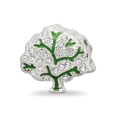 Sterling Silver Reflections Crystal Tree Bead