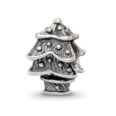 Sterling Silver Reflections Christmas Tree Bead