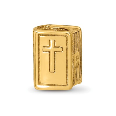 Sterling Silver Gold-plated Reflections Bible Bead