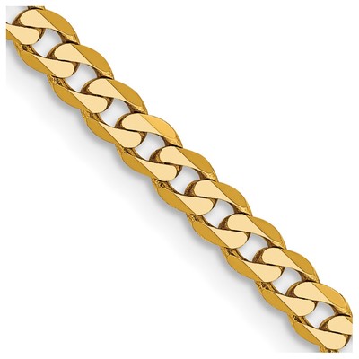 10k 2.9mm Flat Beveled Curb Chain