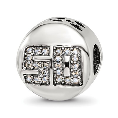 Sterling Silver Reflections Crystals Fantastic 50 Bead