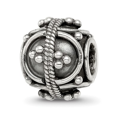 Sterling Silver Reflections Decorative Bali Bead