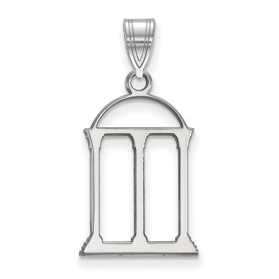 Sterling Silver Rhodium-plated LogoArt University of Georgia Arch Large Pendant