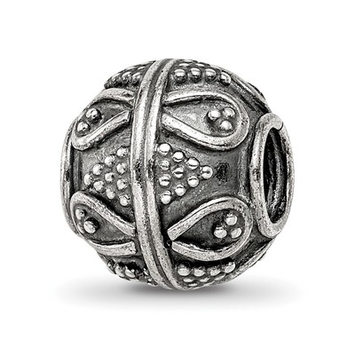 Sterling Silver Reflections Decorative Bali Bead