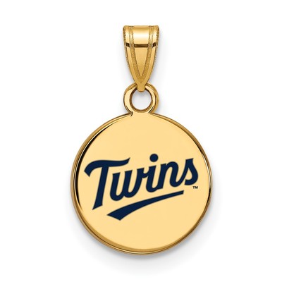 SS/GP MLB LogoArt Minnesota Twins Enamel Disc Pendant