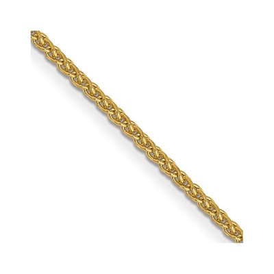 14K 22 inch 1.05mm Diamond-cut Spiga with Lobster Clasp Chain