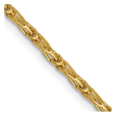 14K 1.6mm D/C Long Link Franco Chain