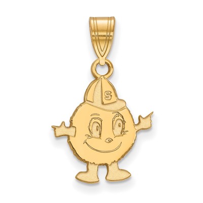 14k Gold LogoArt Syracuse University Mascot Medium Pendant