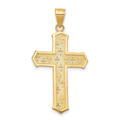 10k Passion Cross Pendant