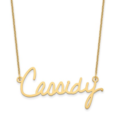 14k Yellow Gold Signature Necklace
