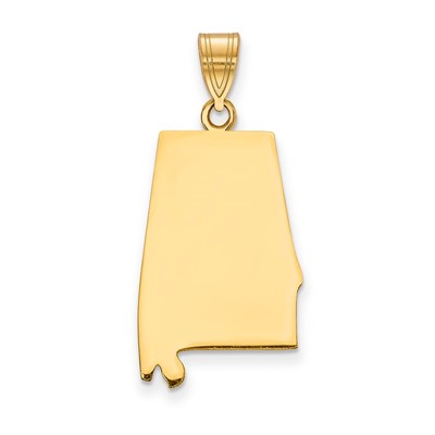 14KY Alabama State Pendant
