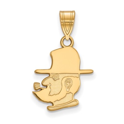 10k Gold LogoArt Appalachian State University Mountaineer Medium Pendant