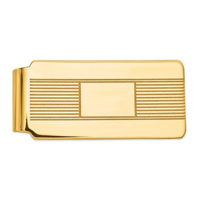 14k Men's Engravable Money Clip