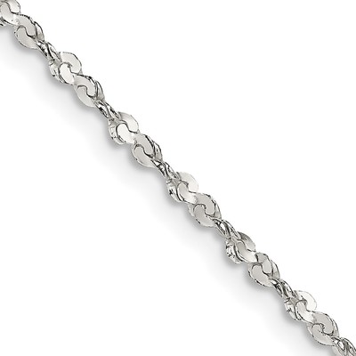 Sterling Silver 1.8mm Twisted Serpentine Chain