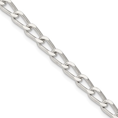 Sterling Silver 4.3mm Open Elongated Link Chain